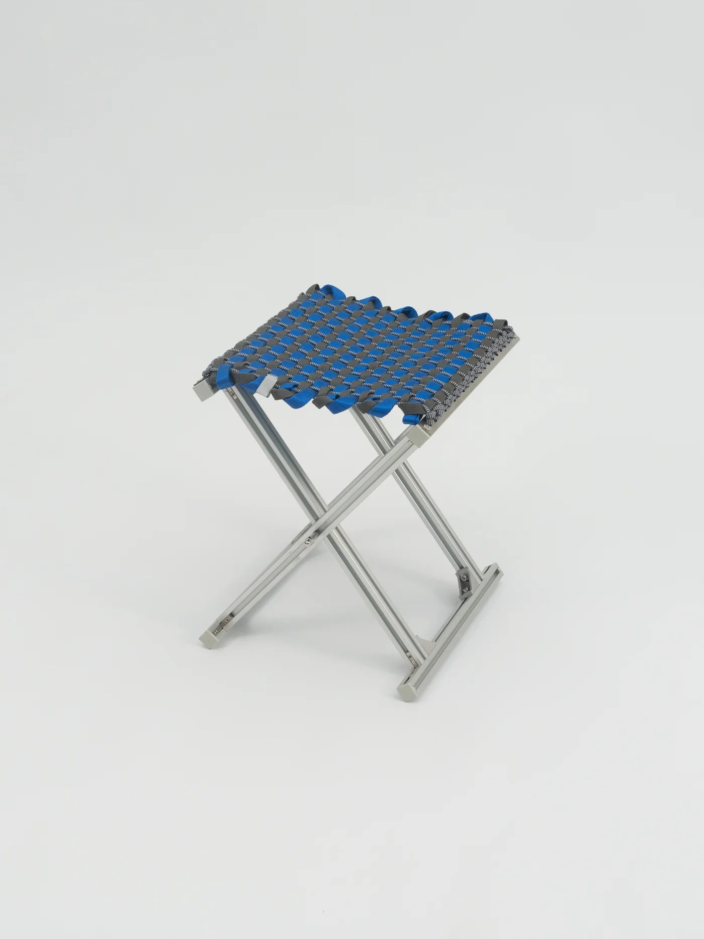 Mazha Stool Electric Blue Slate