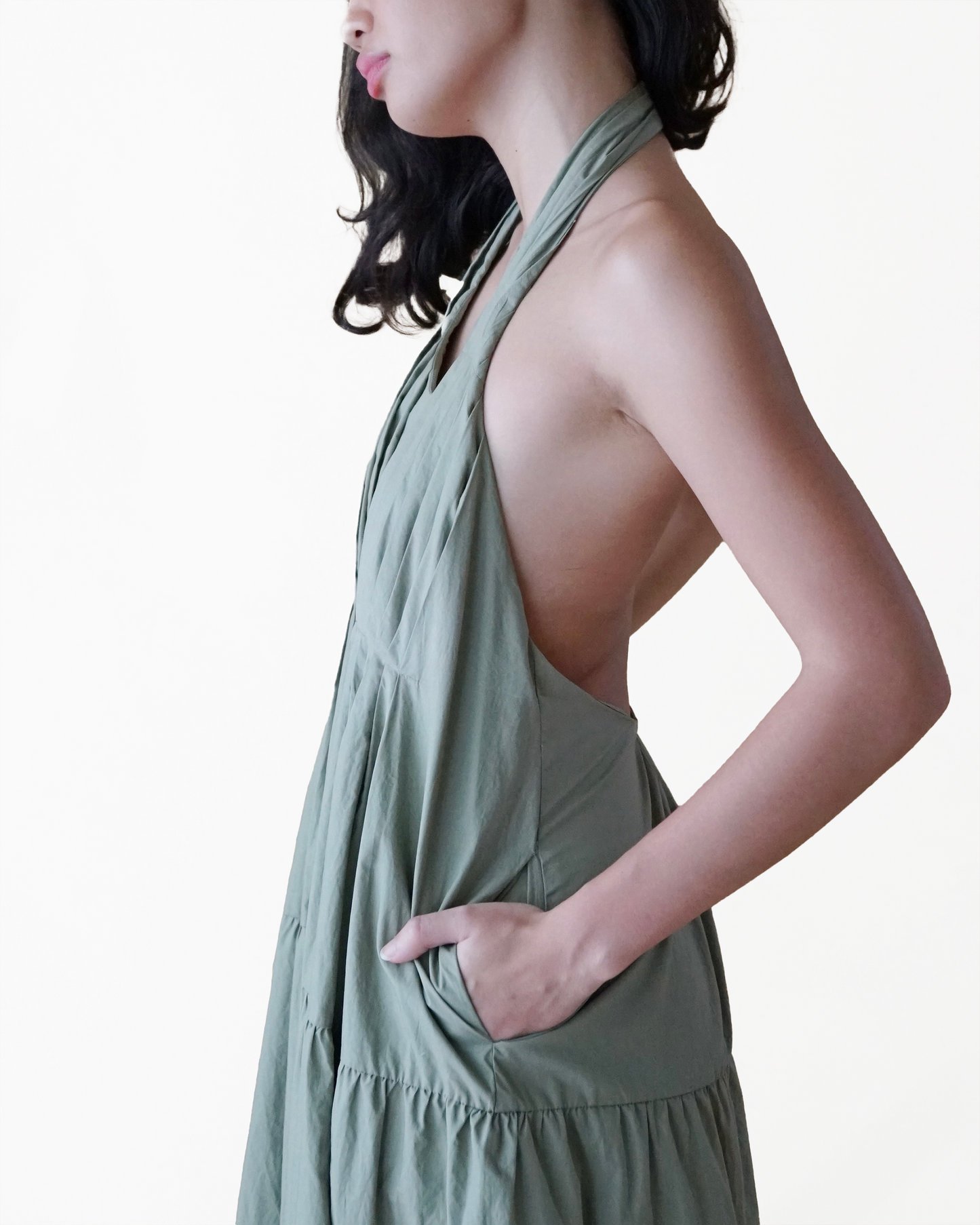 Melfi Pleated Maxi Thyme (pre-order)