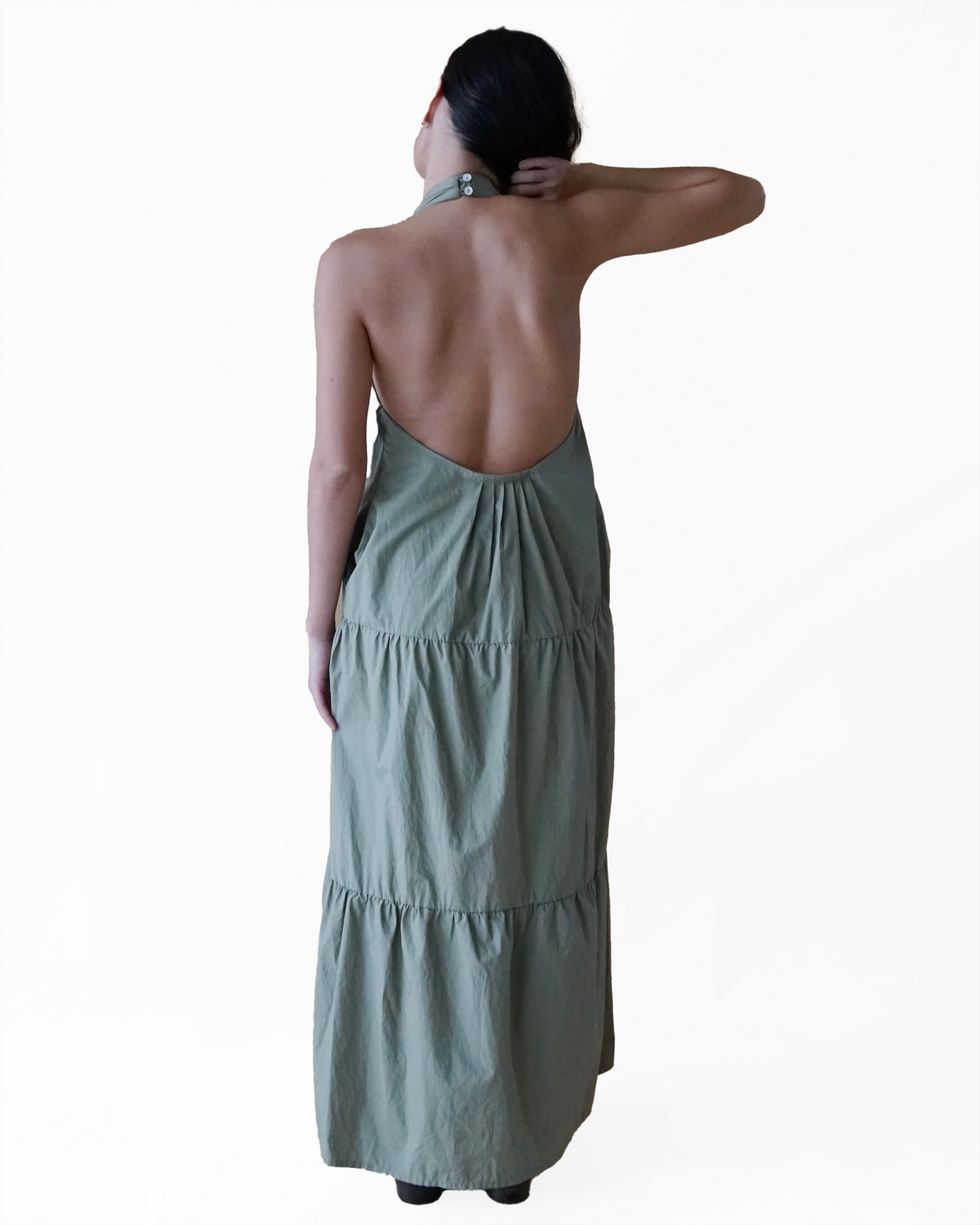 Melfi Pleated Maxi Thyme (pre-order)