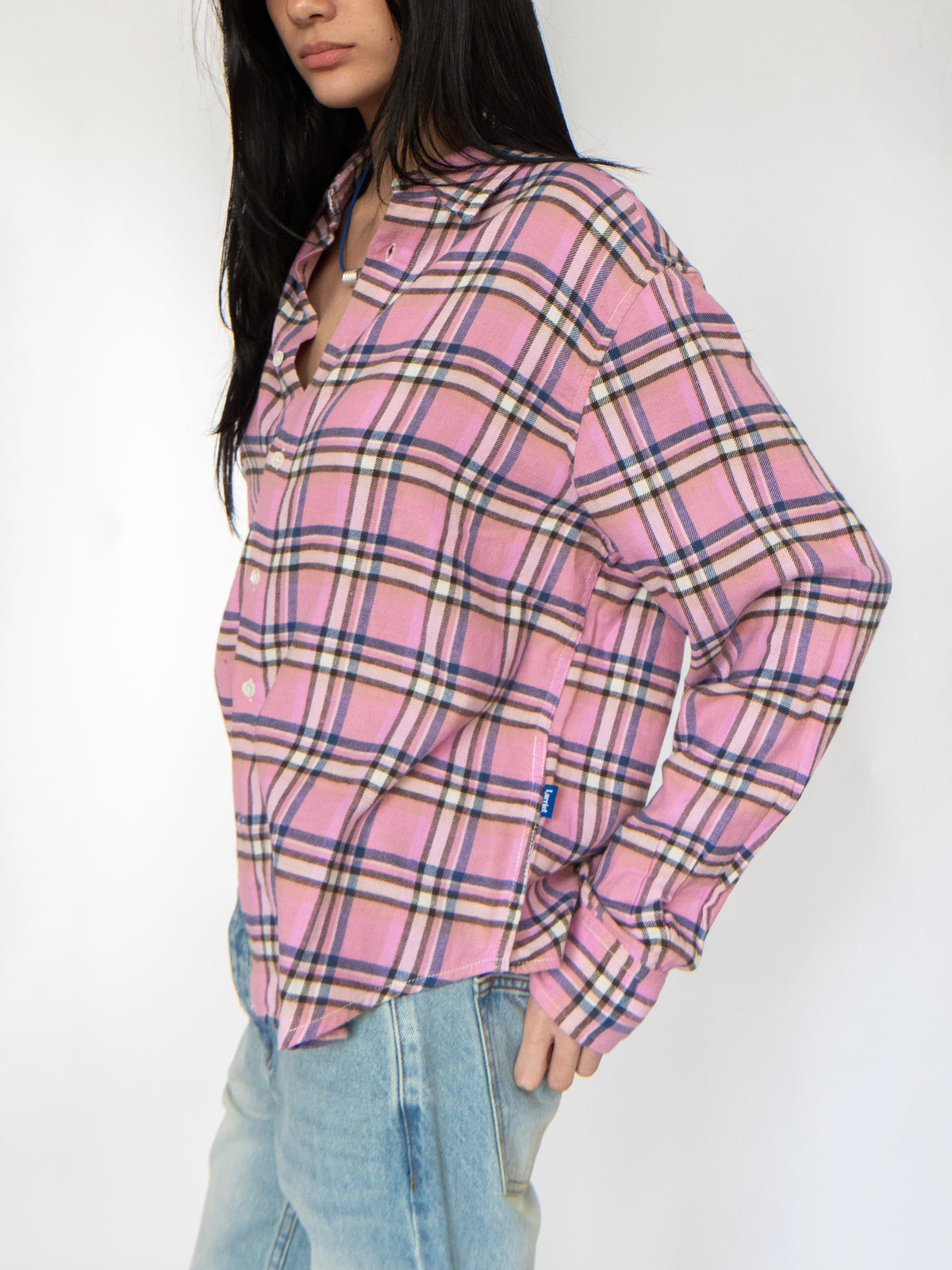 Women's Dume Shirt Pink Plaid