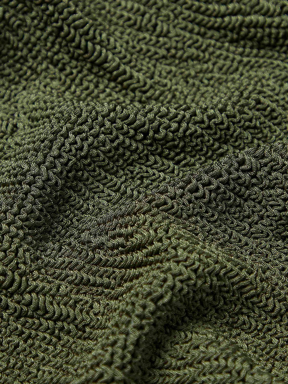 Square Neck Swim Metallic Khaki