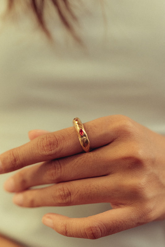 Abbey Gold Organic Ring