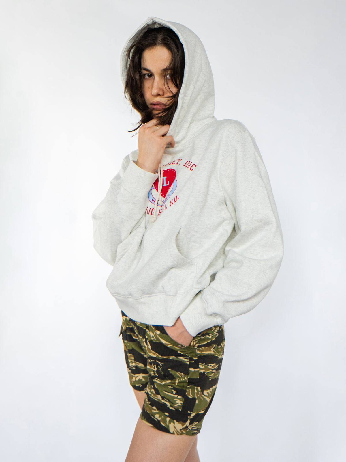 Women's Amore Hoodie Grey Marle