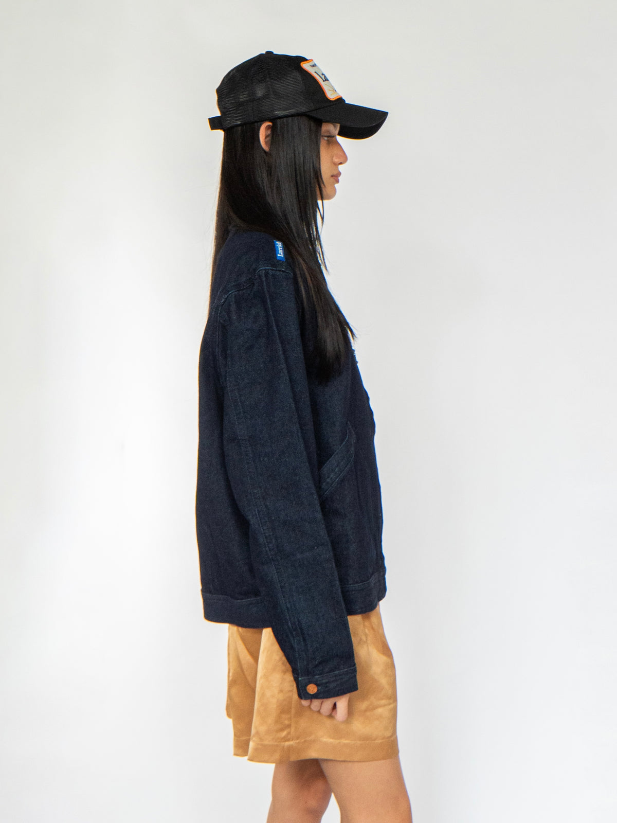 Larriet Black Trucker Cap