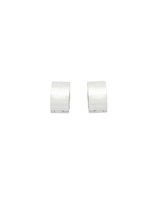 Cylinder Hoop Silver