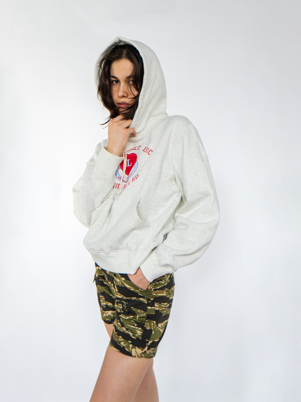 Women's Amore Hoodie Grey Marle