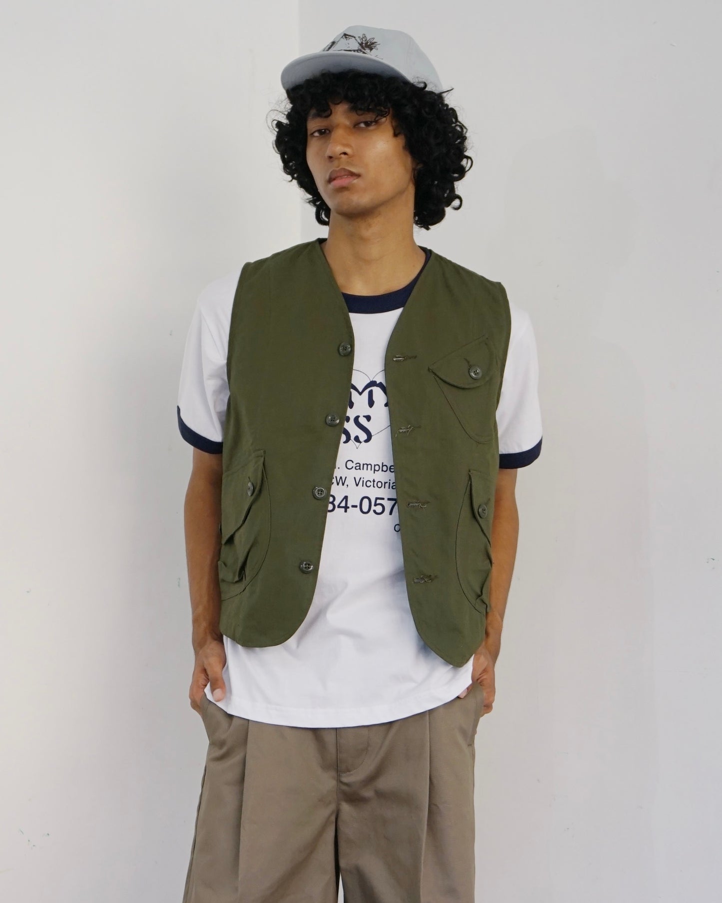 Harrier Vest Olive Rip-stop
