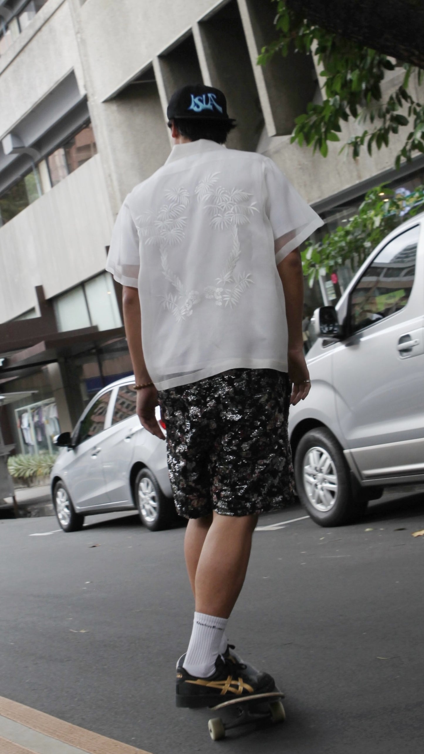 Tropical Barong White