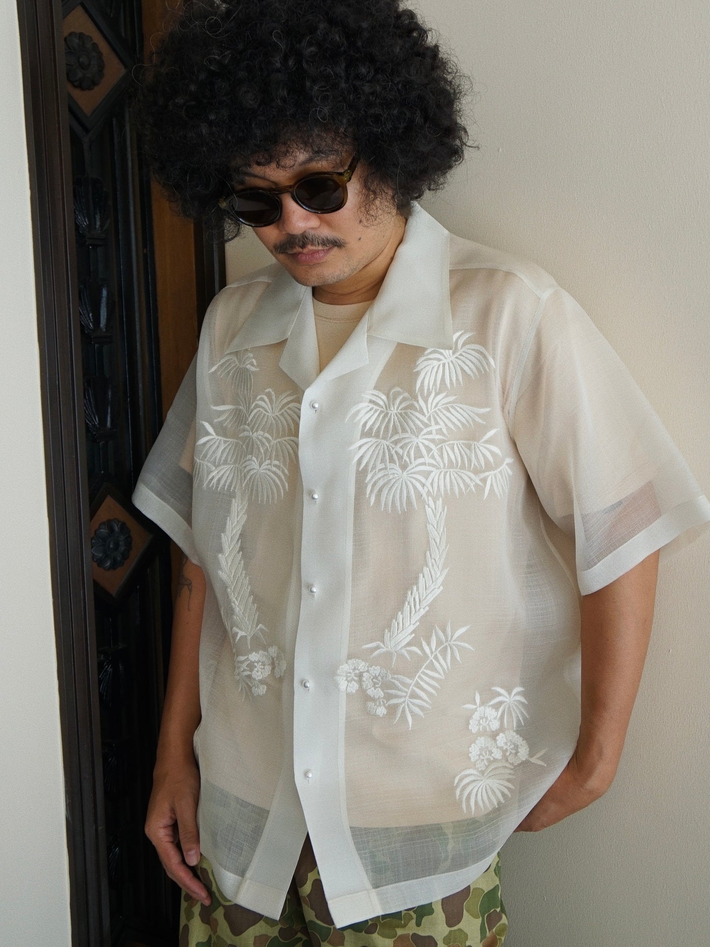 Tropical Barong White