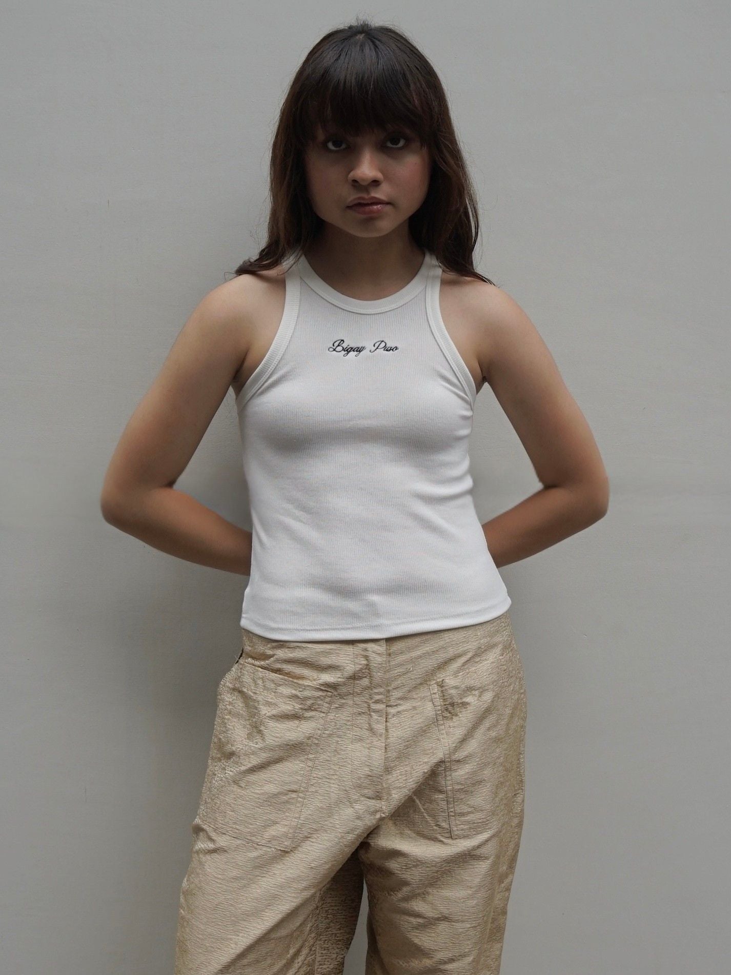 Bigay Puso Tank Top White