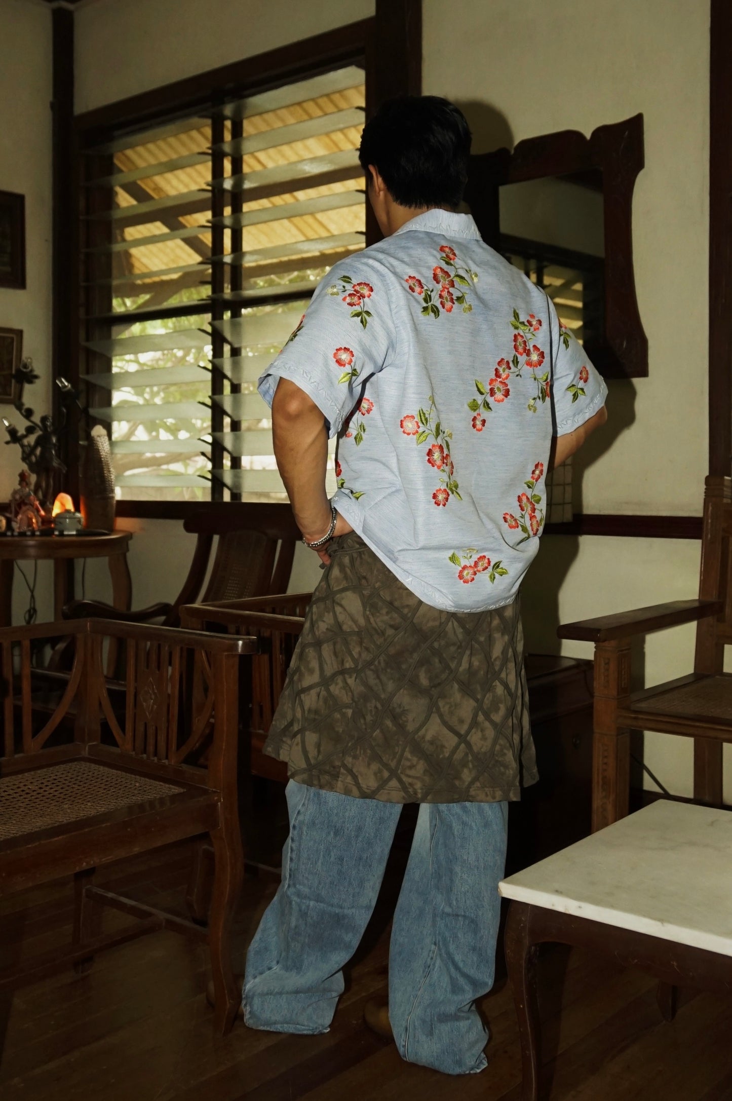 Spring Blossoms Pina Blend Shirt Red Chartreuse