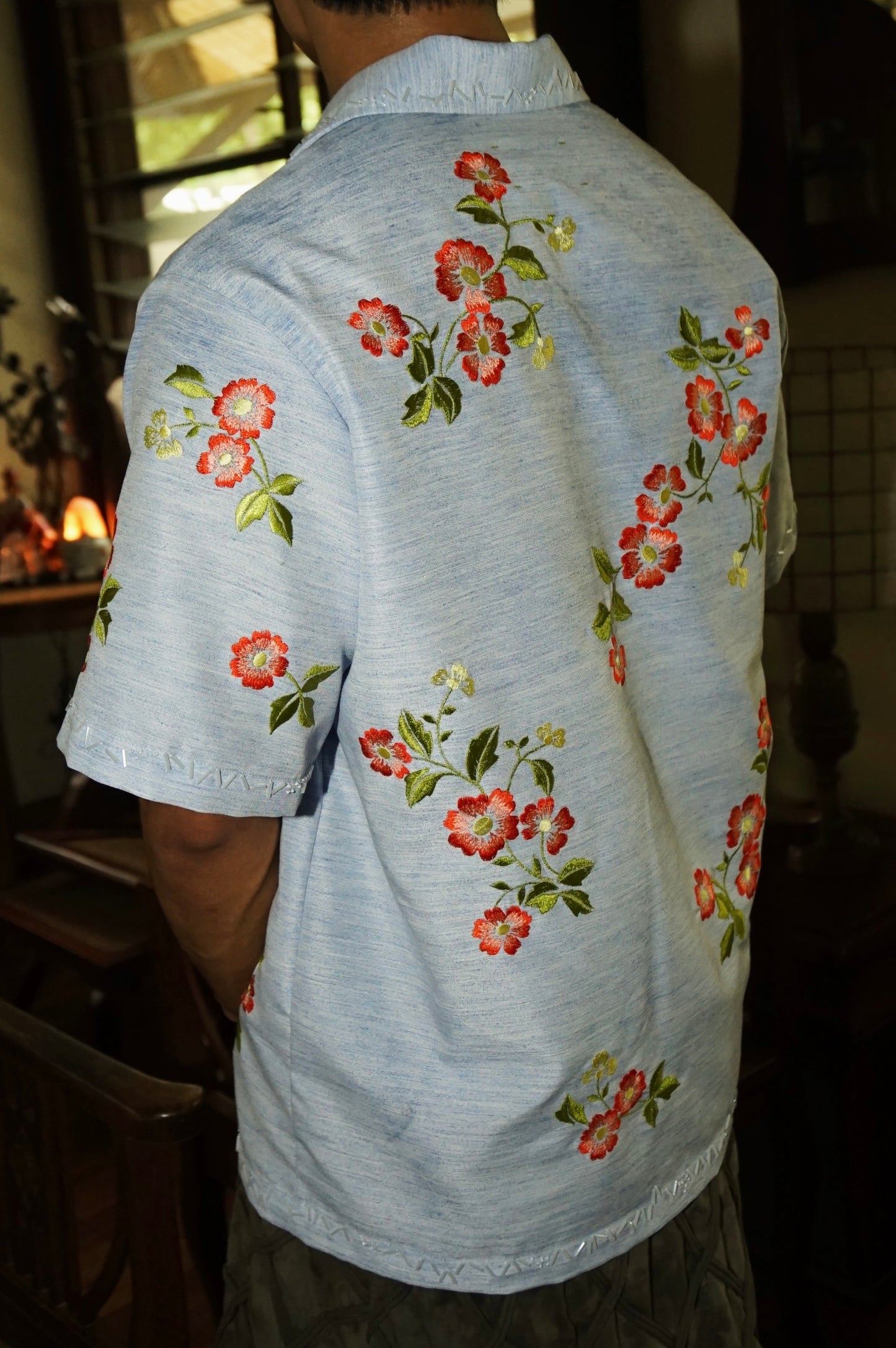 Spring Blossoms Pina Blend Shirt Red Chartreuse