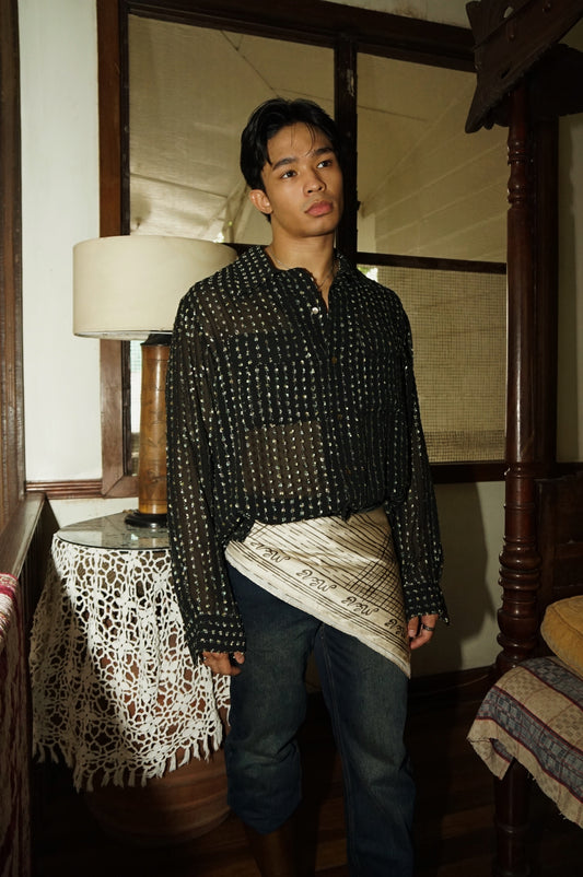 Fringed Chiffon Shirt