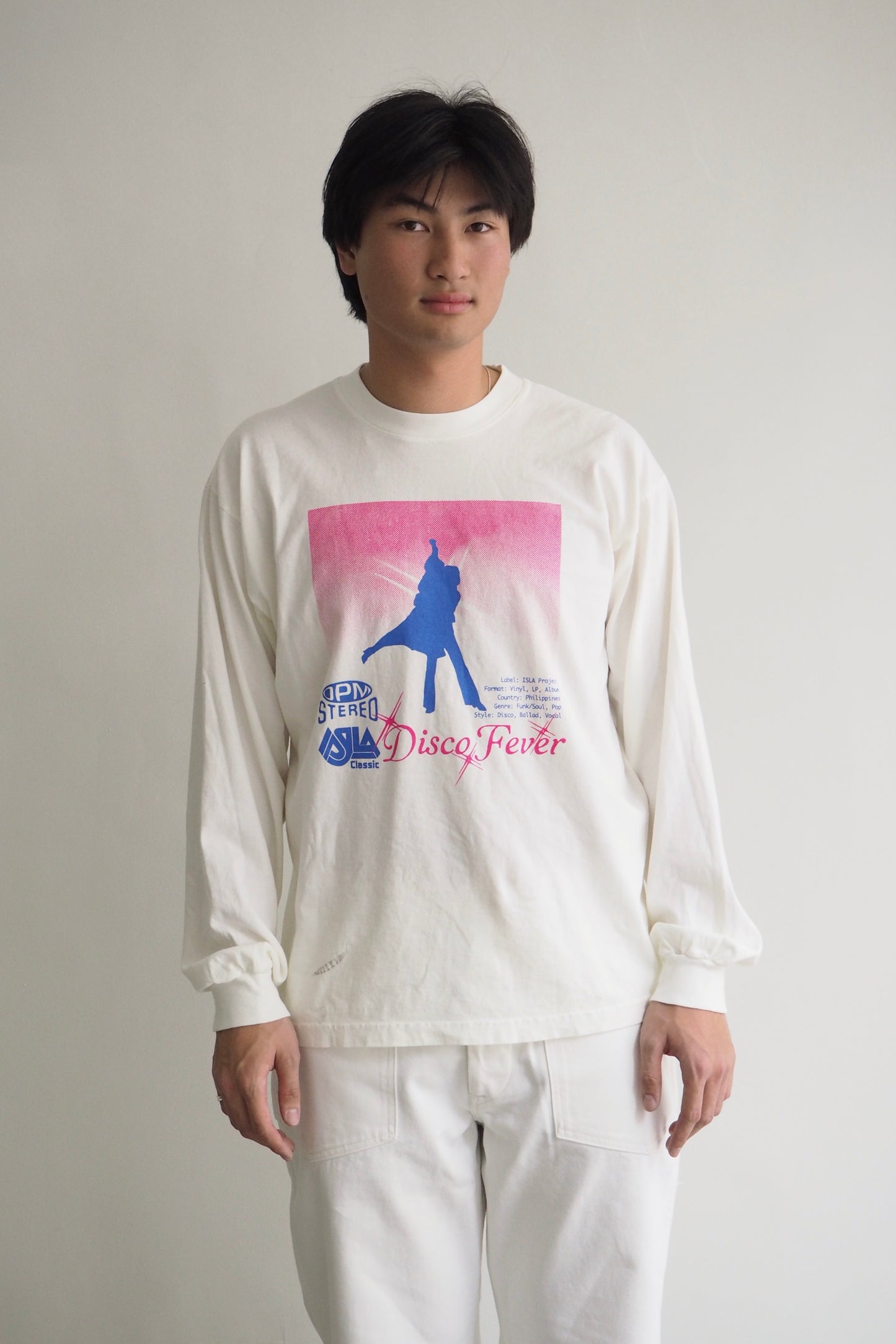 Record Hits Long Sleeve Tee Bone