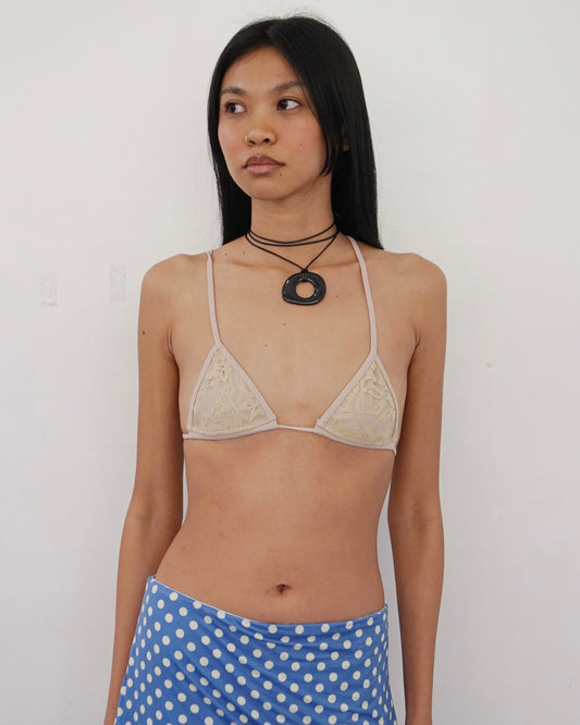 Bella Bikini Set Yellow Lace & Beige
