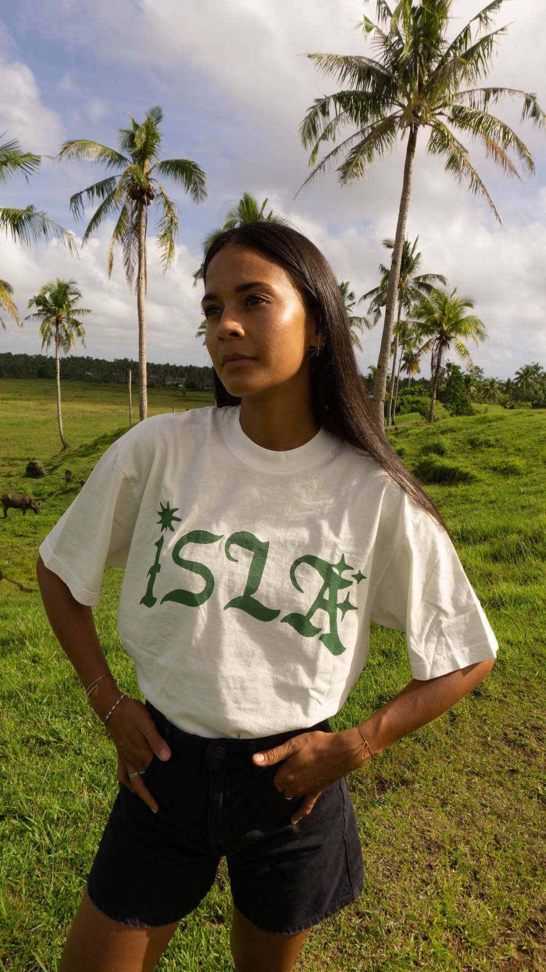 Tropa x Isla TTT T-Shirt Ivory Green