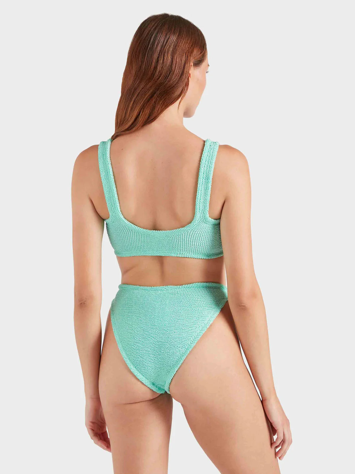 Julia Bikini with Pearly Hoop Metallic Mint