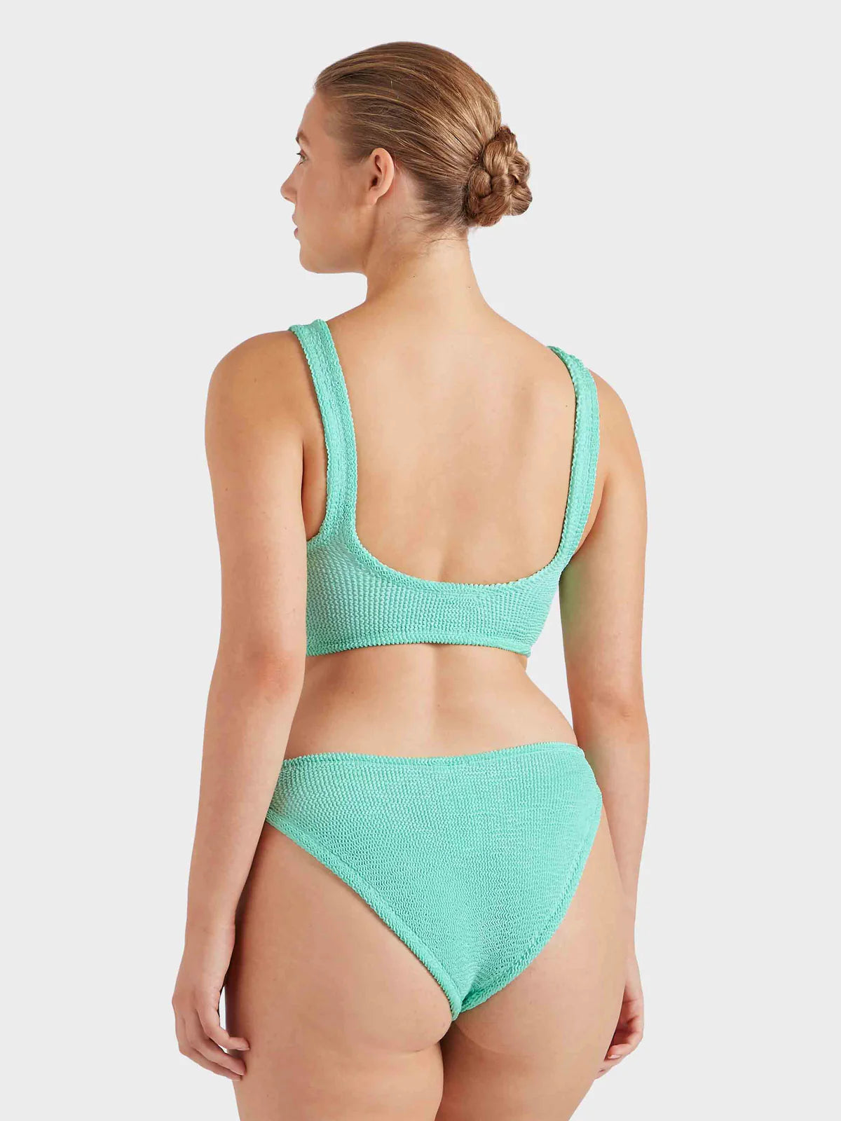 Julia Bikini with Pearly Hoop Metallic Mint