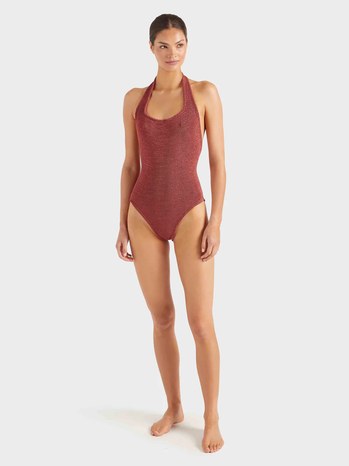 Sandy Swim Metallic Rosewood