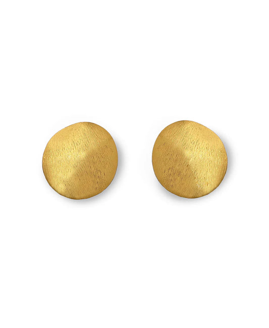 Full Moon Earrings Gold