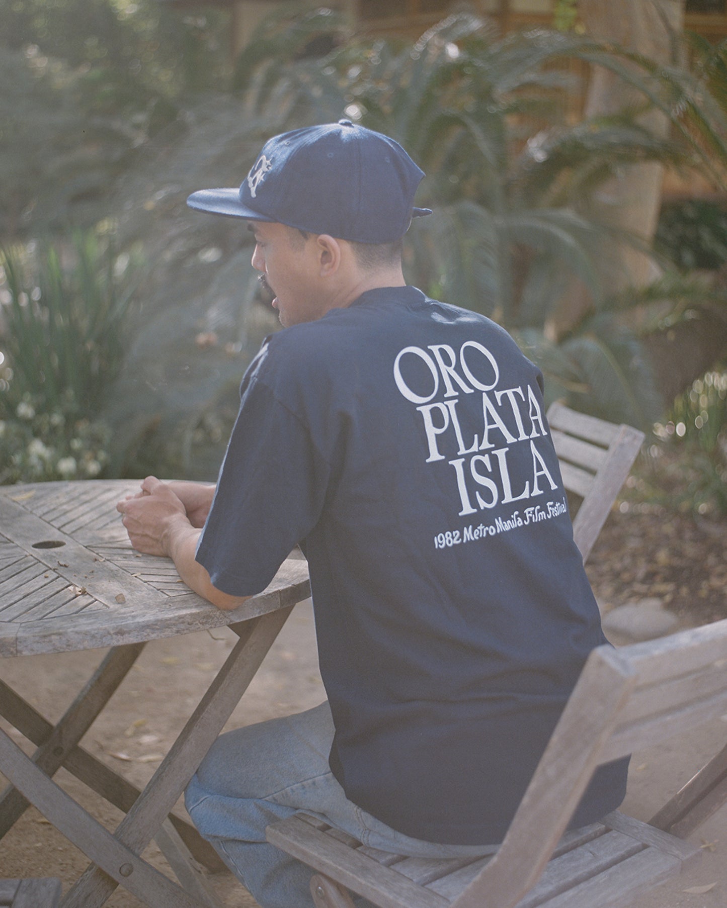 Oro Plata Isla Tee Navy