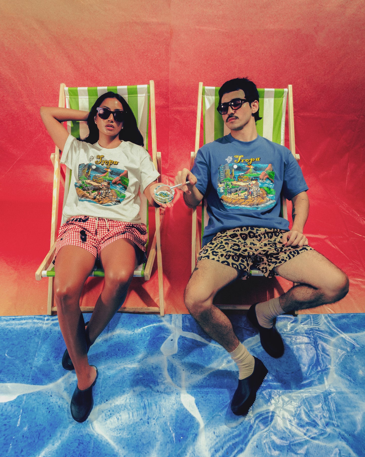 Souvenir Tee Blue