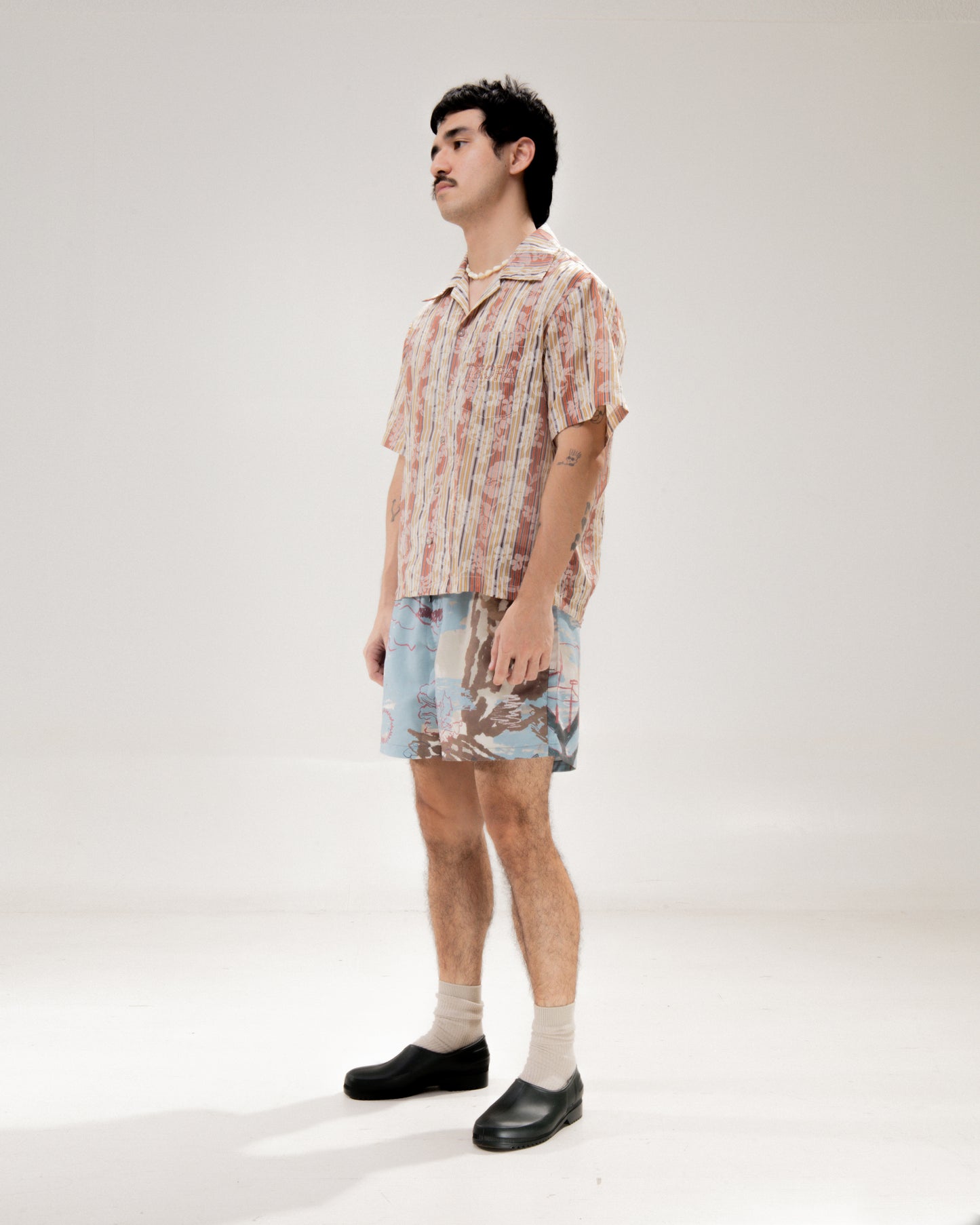 Hawaiian Polo Shirt Orange