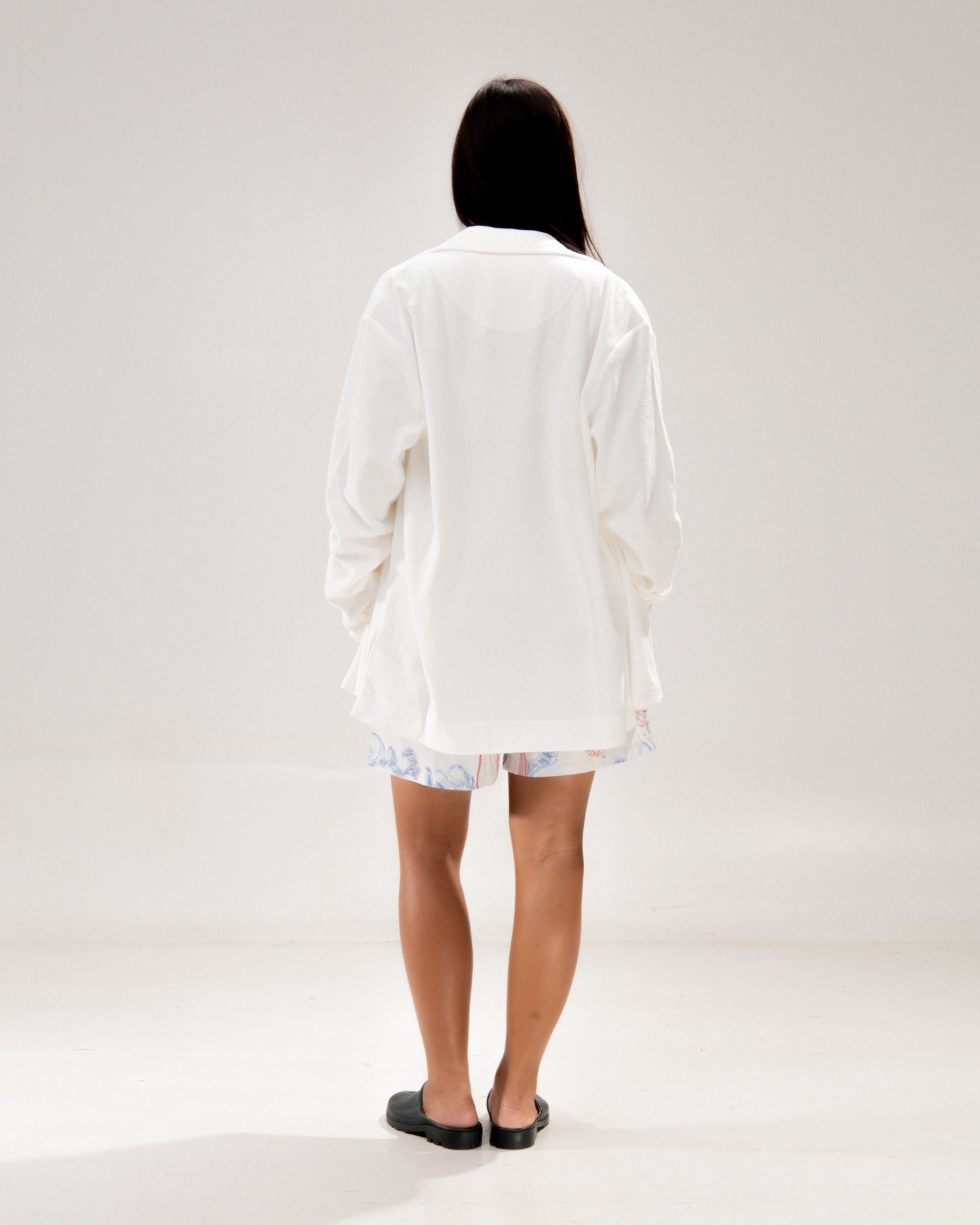 White Terry Camisa Shirt