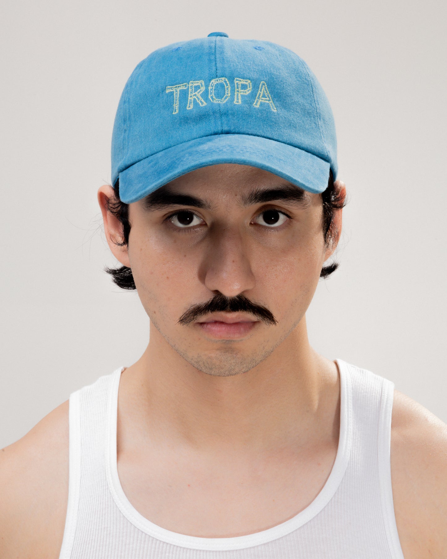 Bamboo Cap Acid Wash Blue