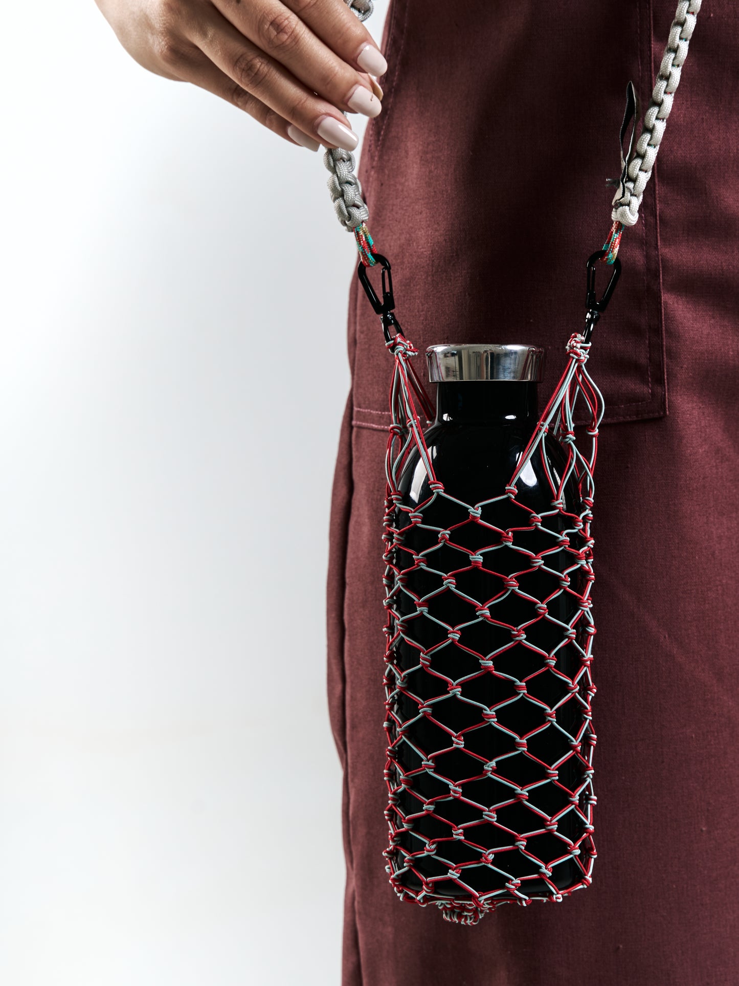 0/0 Shoulder Sling Bag Mint + Red