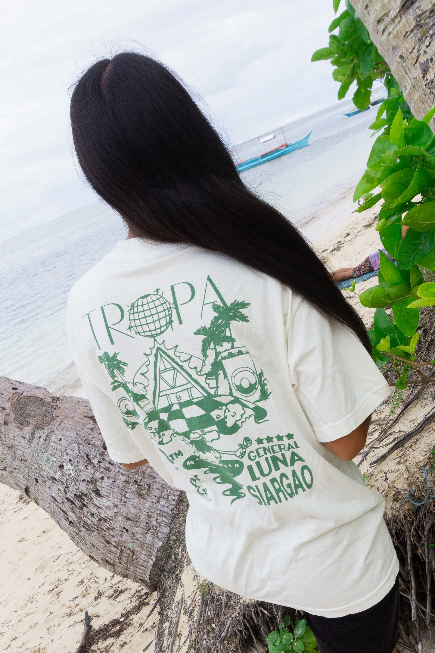 Tropa x Isla TTT T-Shirt Ivory Green