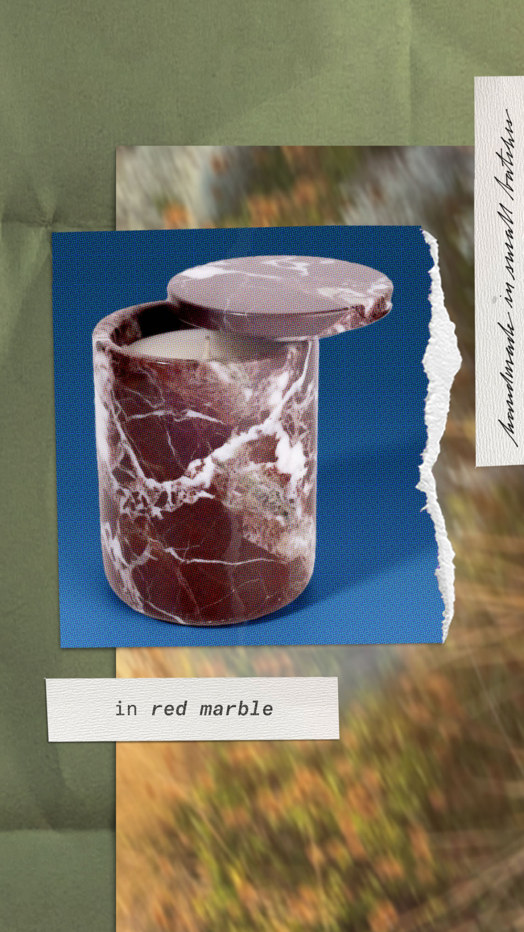 Wish You Were Here Red Marble