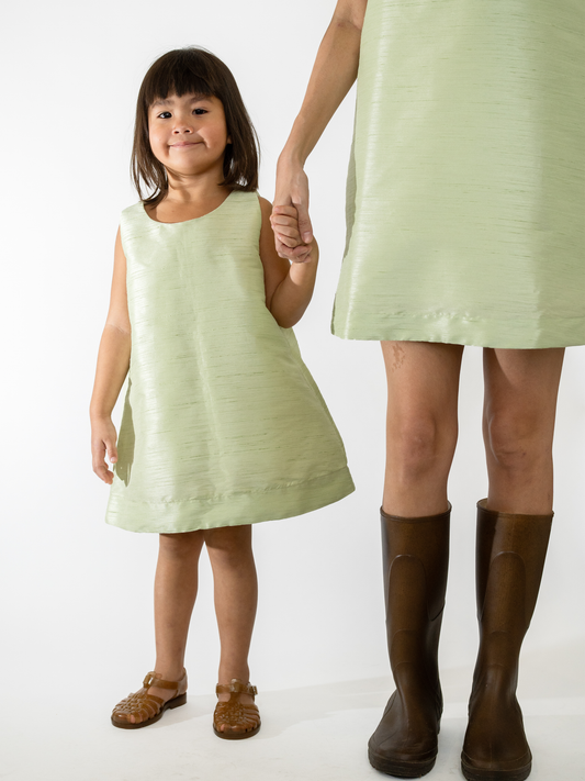 Girl's Swing Dress Melon