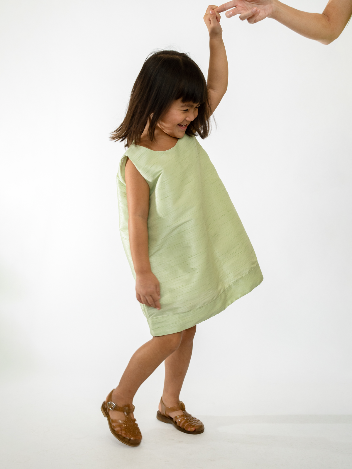Girl's Swing Dress Melon