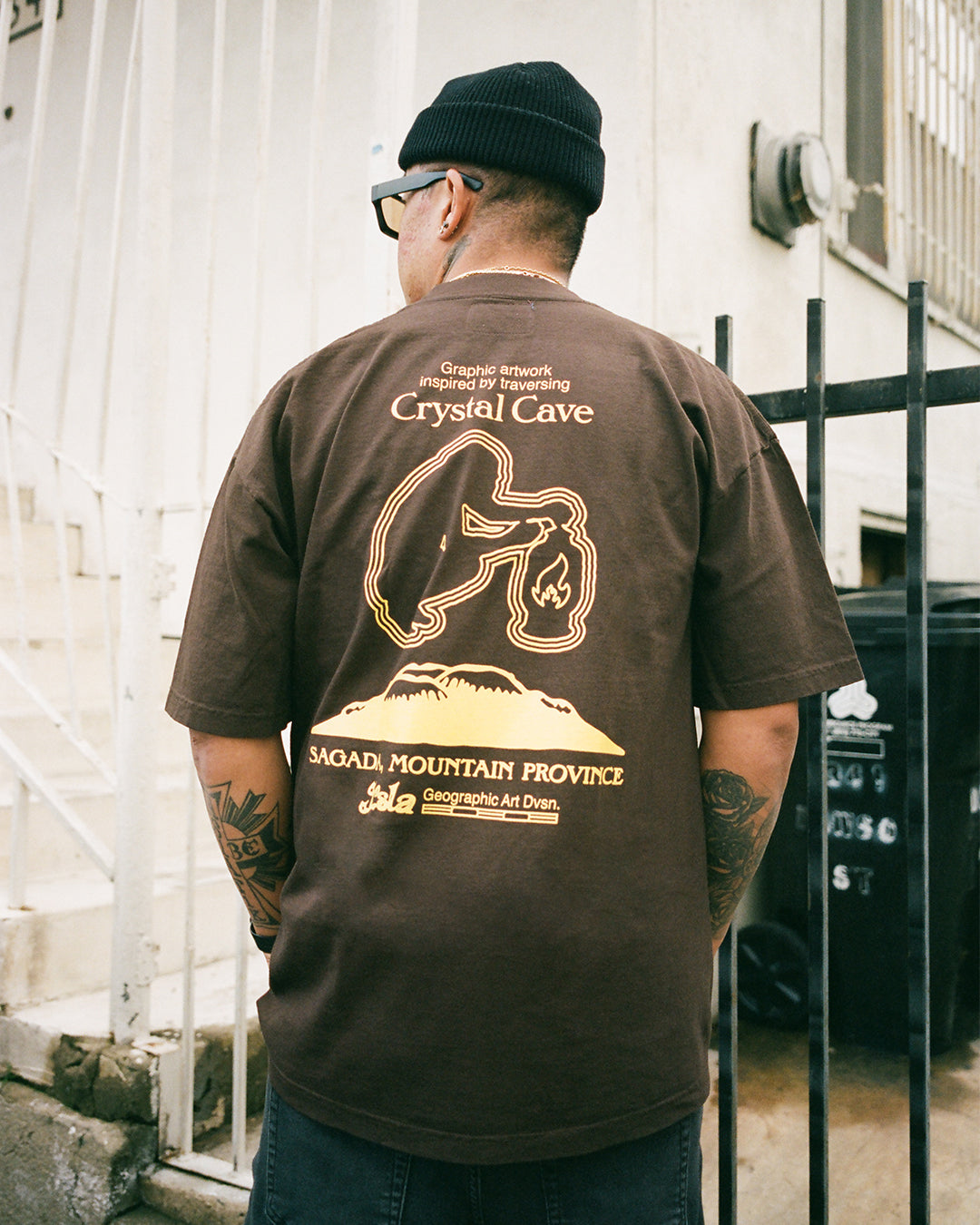 OG Logo Crystal Cave Tee Brown